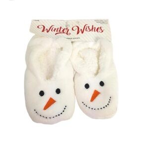 Cozy Snowman Slippers size 6-8.5